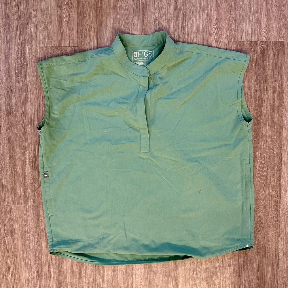 Figs mint green scrub top!